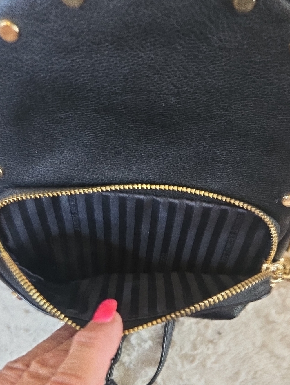 Victoria Secret Studded Black Mini Backpack - Picture 8 of 8